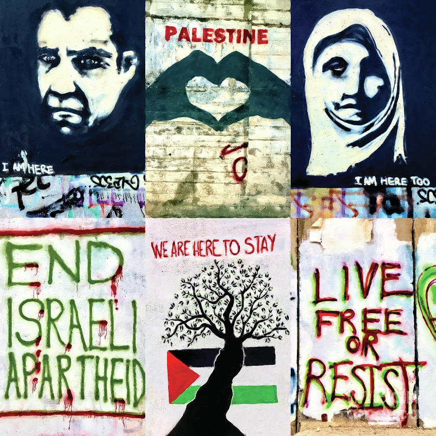 Apartheid Wall Mixed Messages #1 Photograph by Munir Alawi
