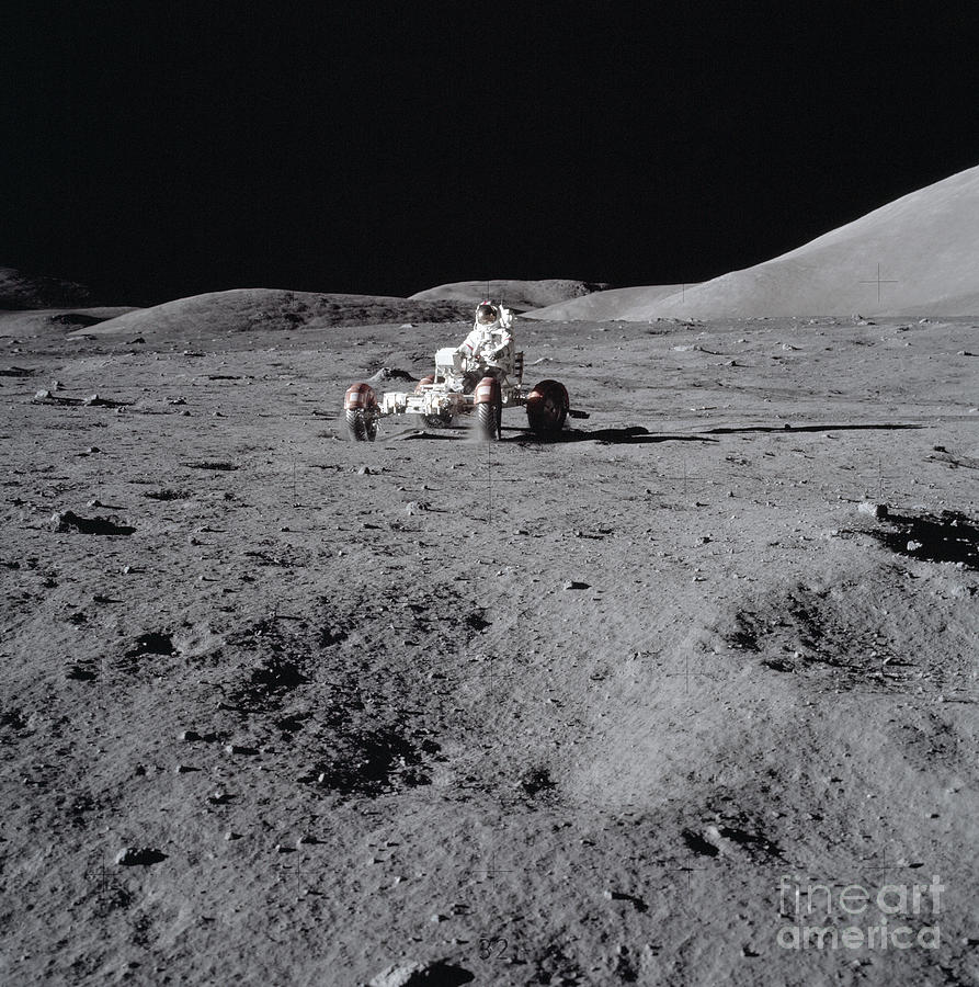 Apollo 17 - Lunar Rover, 1972 #1 Photograph by Granger