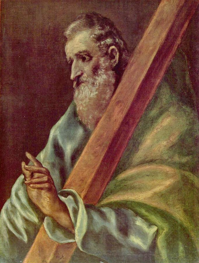 Apostle St. Andrew Painting by El Greco