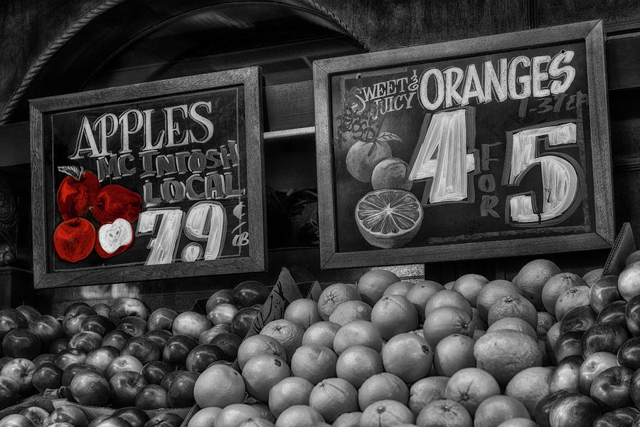 Apples And Oranges #1 Photograph by Susan Candelario