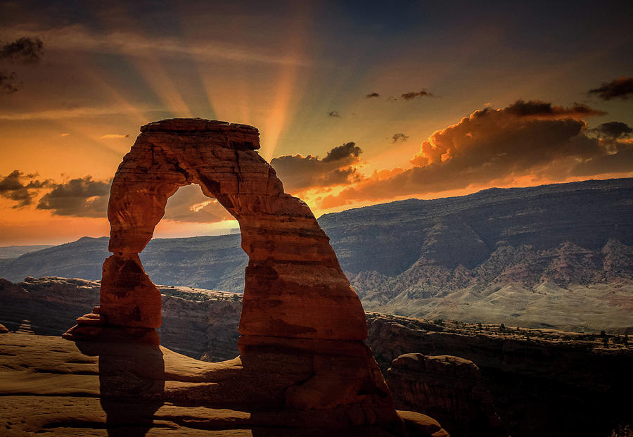 Sunset Photograph - Arches National Park #1 by Brian Venghous