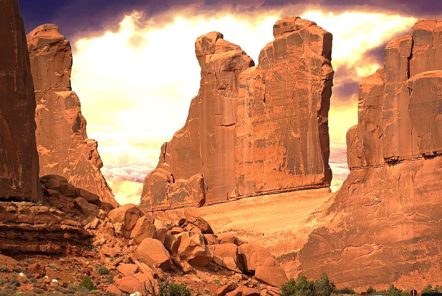 National Parks Photograph - Arches Wall 8 #1 by Marty Koch