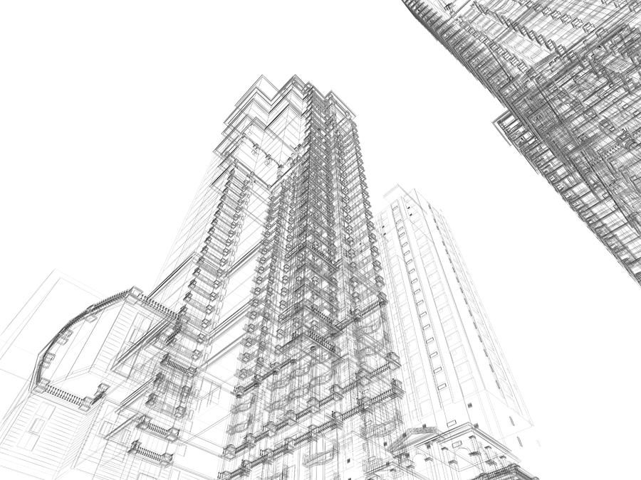 Architecture Sketch #1 Photograph by Teekid