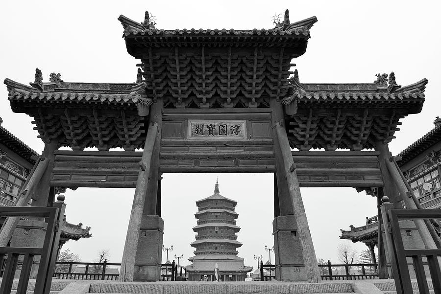 Archway and wooden tower #1 Photograph by Yue Wang