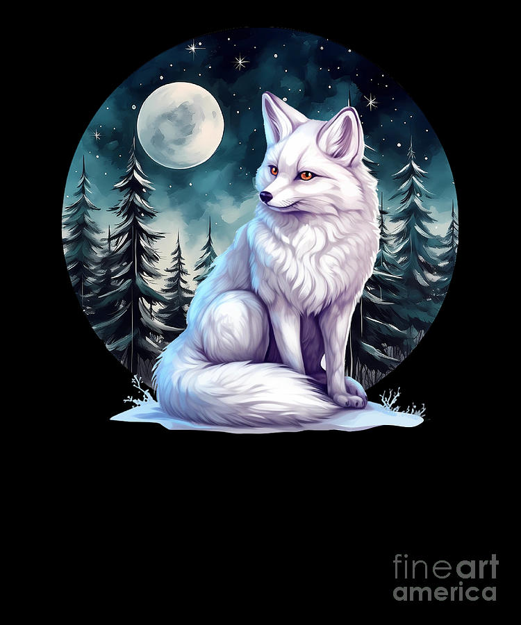 Arctic Fox Digital Art by Kristen Morey - Fine Art America