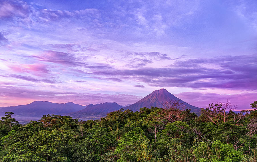 Arenal Volcano at Sunrise #1 Photograph by Jim Miller