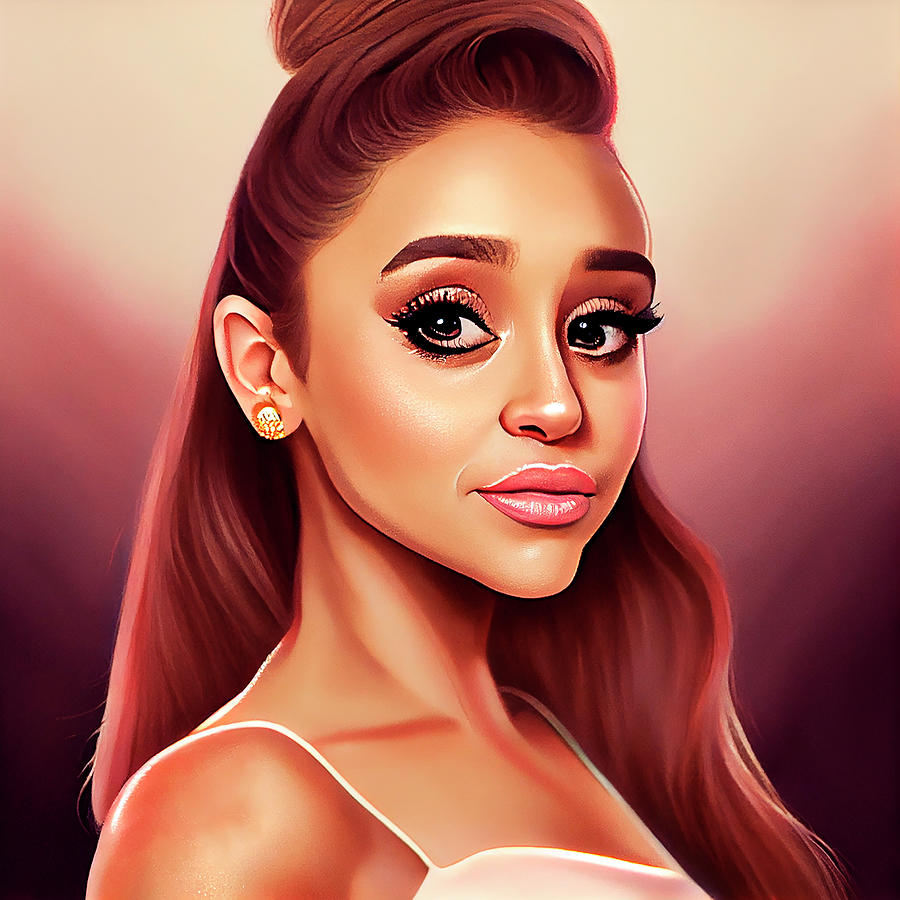 Ariana Grande Art Digital Art by Tim Hill - Fine Art America