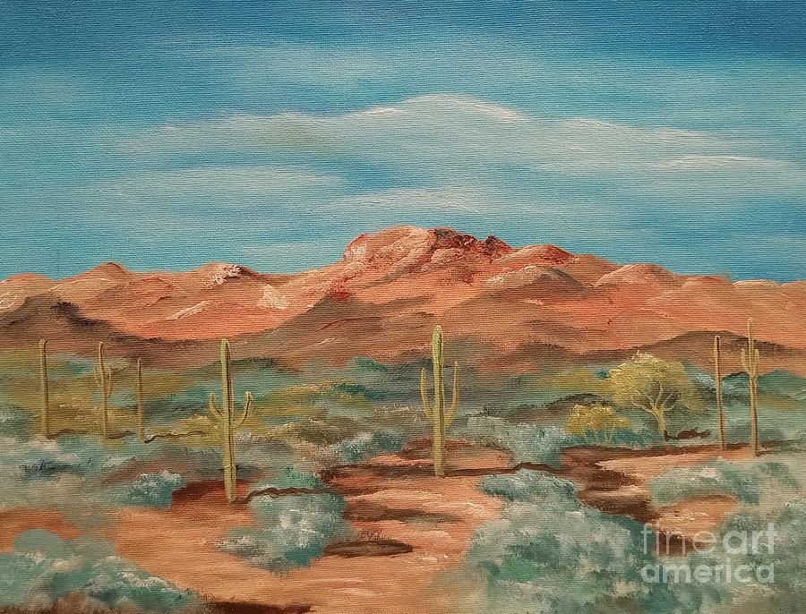 Arizona Desert Painting by Lee Piper - Fine Art America