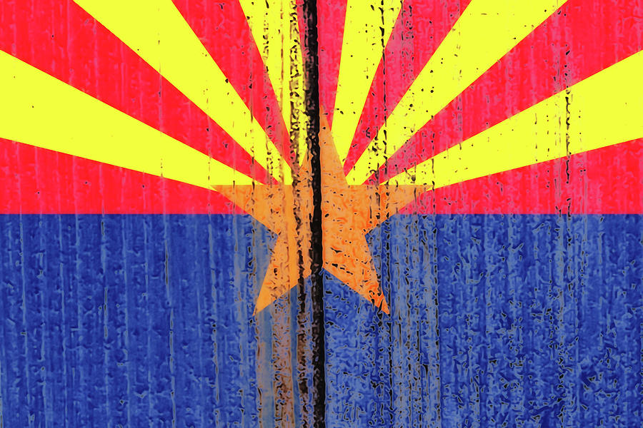 Arizona State Flag 1w Mixed Media by Brian Reaves - Fine Art America
