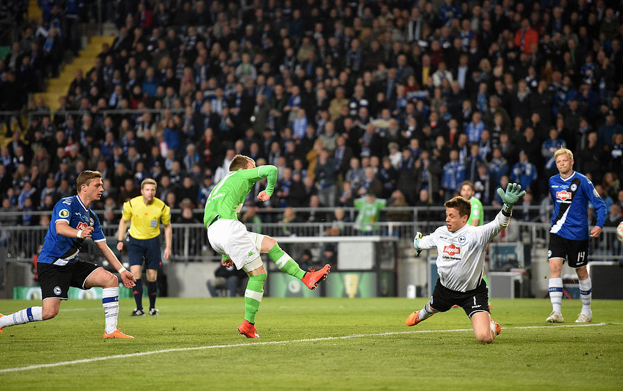 Arminia Bielefeld v VfL Wolfsburg  - DFB Cup Semi Final #1 Photograph by Stuart Franklin