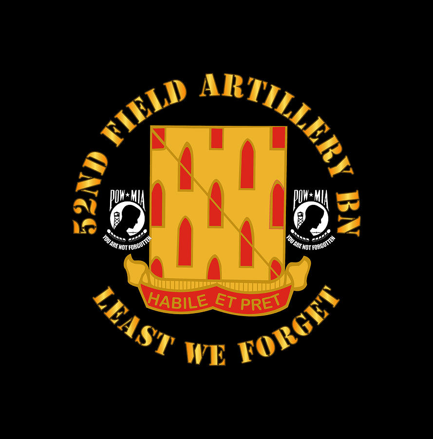 Army - 52nd Field Artillery Battalion - Least We Forget Digital Art by ...