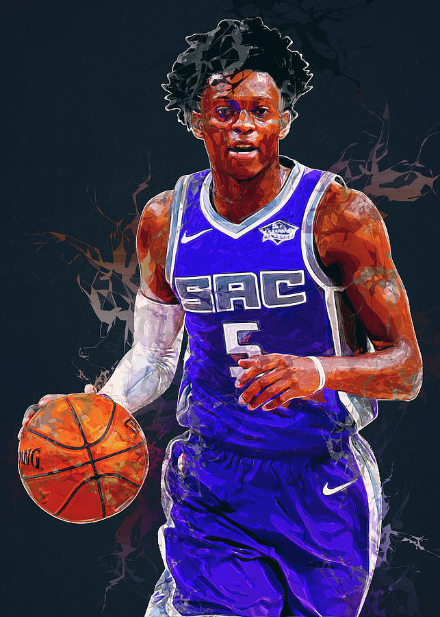 Art Sacramento Kings Player Deaaron Fox Deaaronfox Deaaron Fox Deaaron ...