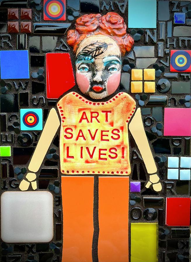 Art Saves Lives Mixed Media by Shawn DuBois - Fine Art America