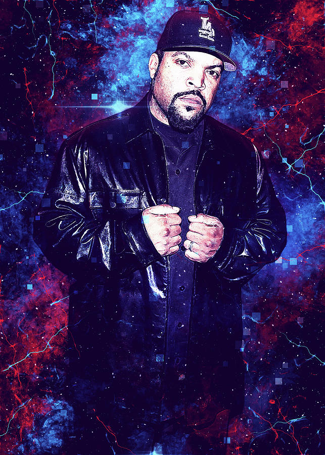 Artis Rapper Professionally Ice Cube Digital Art by Najarro Quinn