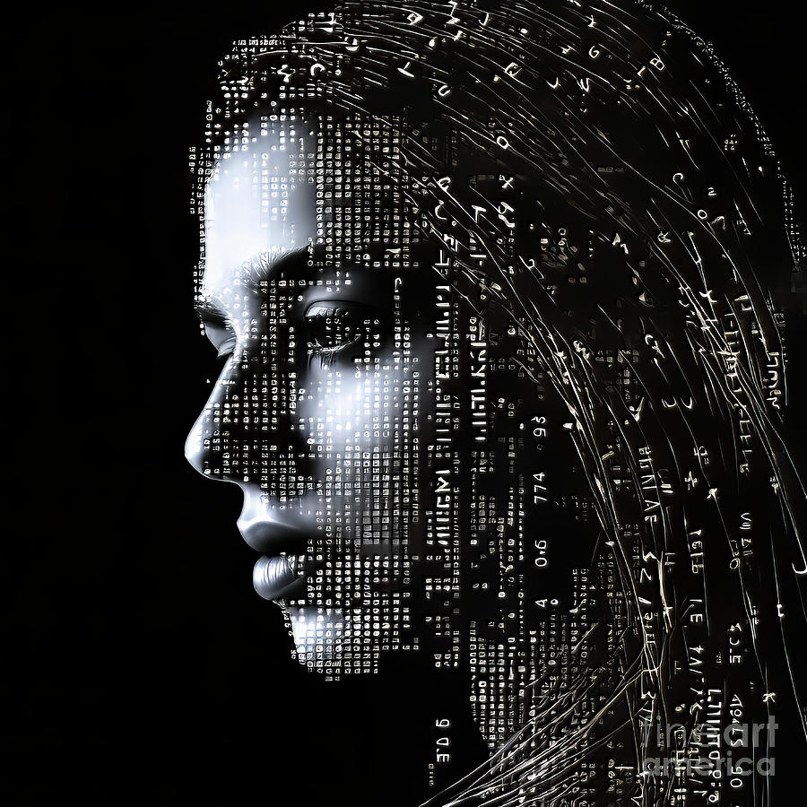 ASCII Woman Scientist Digital Art by John Lutheran - Fine Art America