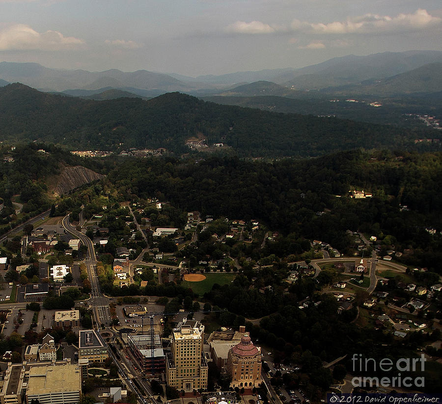 Mountain Photograph - Asheville Aerial Photo #1 by David Oppenheimer