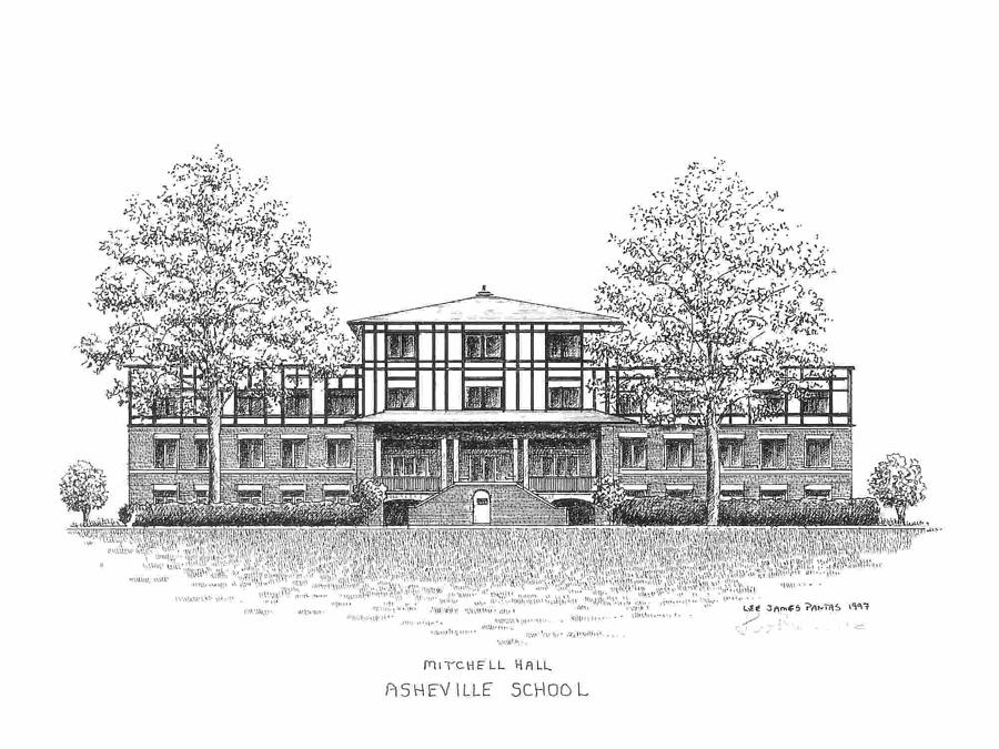 Asheville School #1 Drawing by Lee Pantas