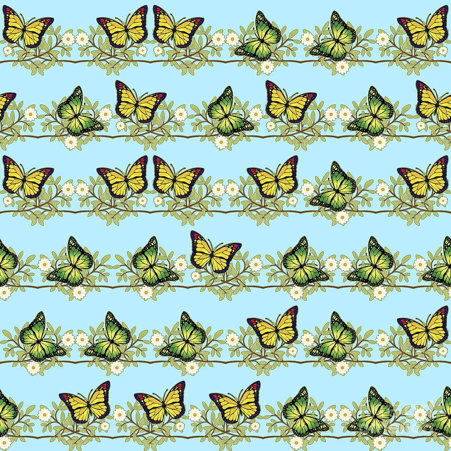 Nature Digital Art - Assorted butterflies #1 by Gaspar Avila