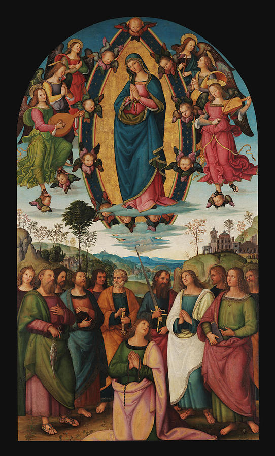 Assumption Of The Virgin Painting By Pinturicchio - Fine Art America