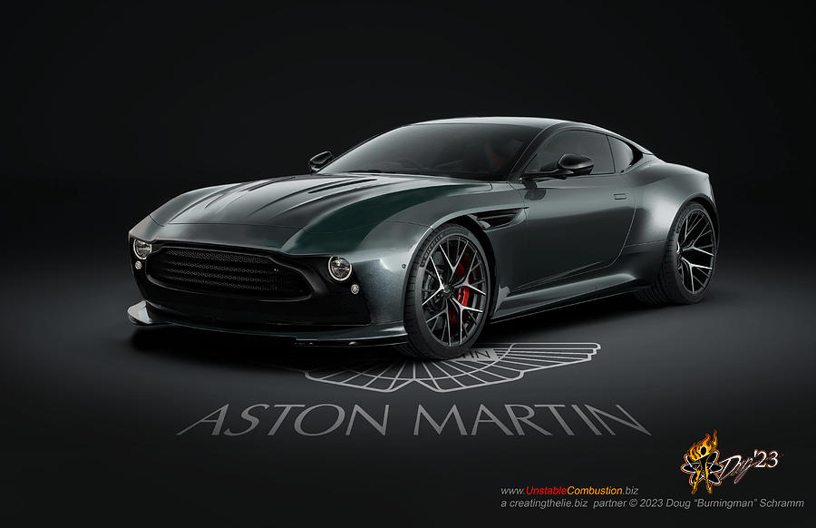 Aston Martin DB12V #1 Digital Art by Doug Schramm