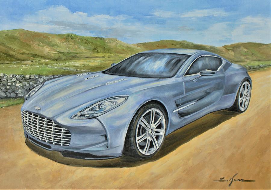 Aston Martin One 77 #1 Painting by Luke Karcz
