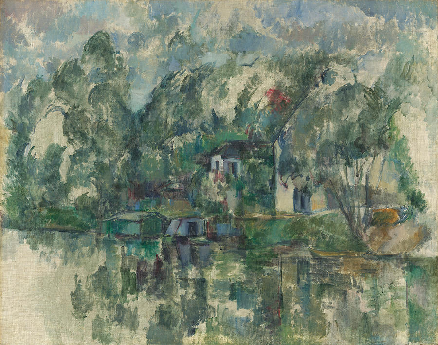 At the Waters Edge #1 Painting by Paul Cezanne