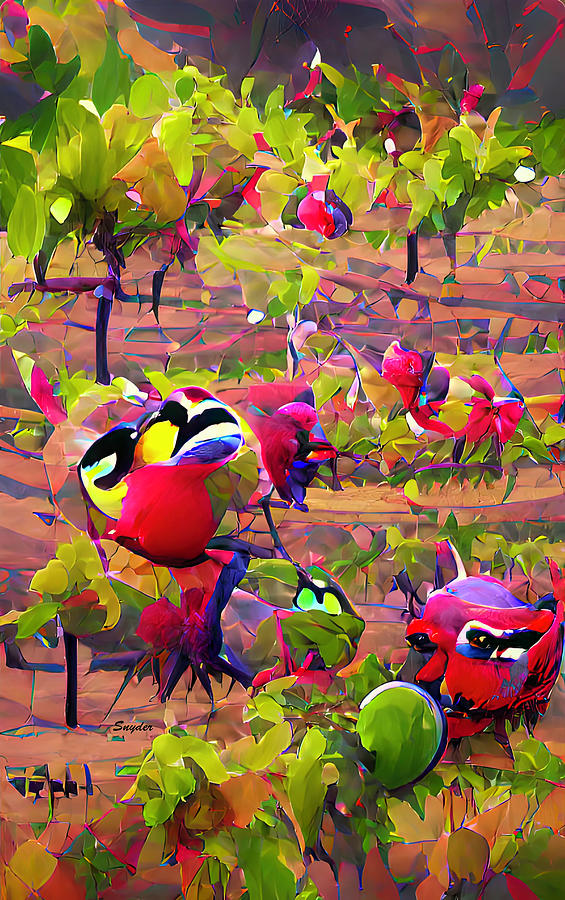 Attack of the Angry Birds AI #1 Digital Art by Floyd Snyder