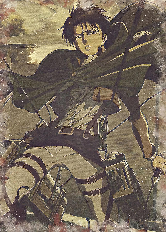 Attack on Titan Poster Painting by Lisa Russell - Fine Art America