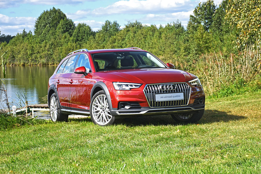 Audi A4 allroad quattro by the lake #1 Photograph by Tramino