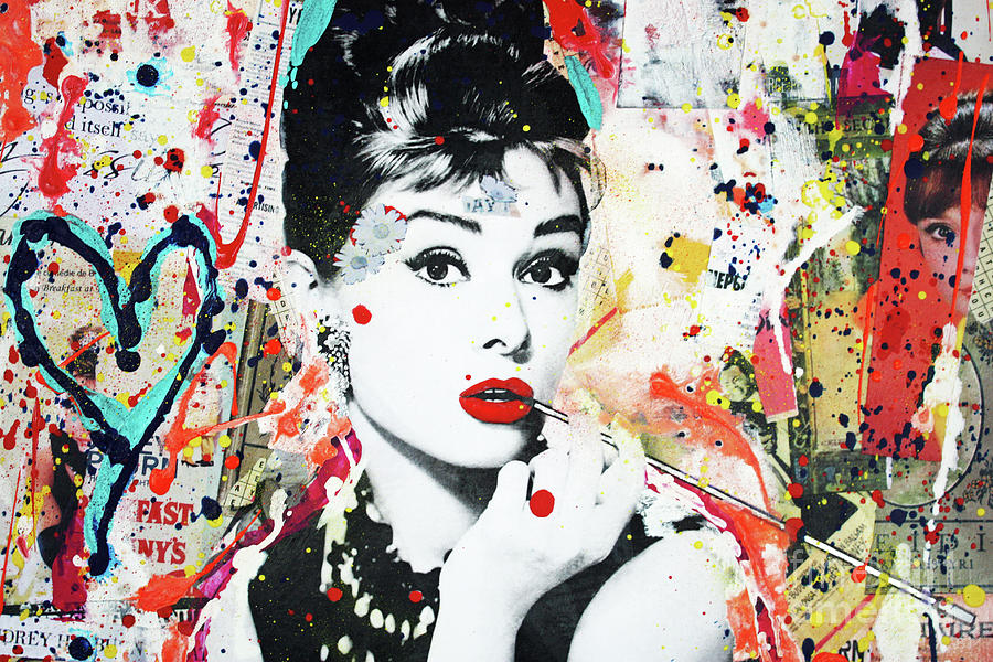 Audrey Hepburn People Painting