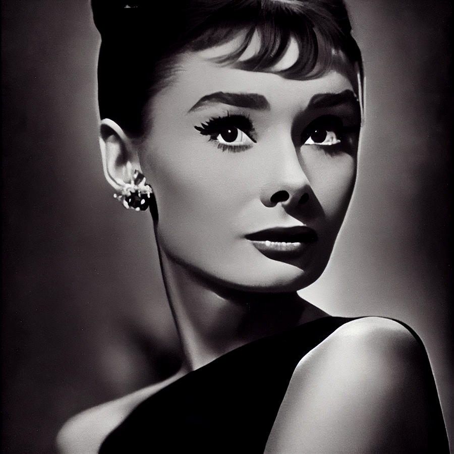 Audrey Hepburn Photo Digital AI Pic Digital Art by AJ Etheridge - Fine ...