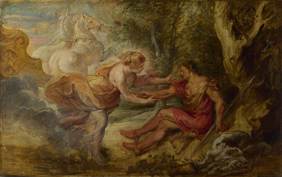 Peter Paul Rubens Painting - Aurora abducting Cephalus  #1 by Peter Paul Rubens