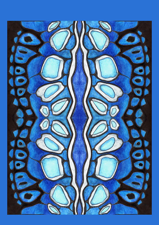 Australian Blue Cracker #1 Painting by Misty Morehead