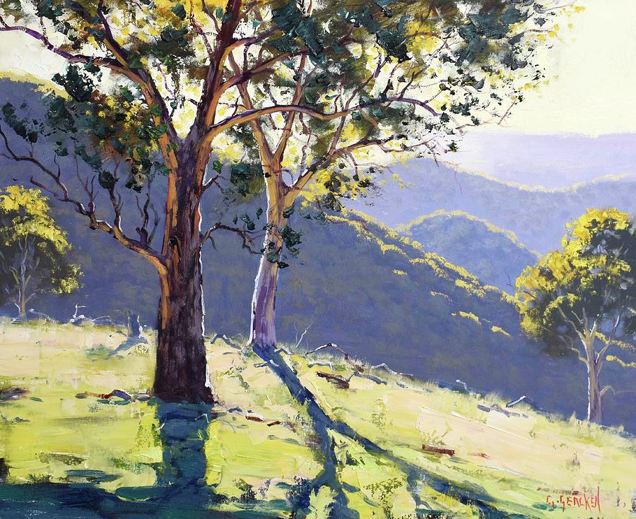 Nature Painting - Australian eucalyptus tree #1 by Graham Gercken