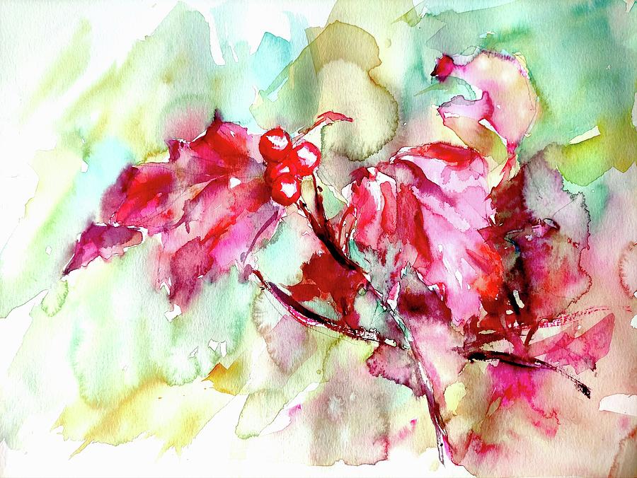 Autumn berries Painting by Ibolya Taligas - Fine Art America