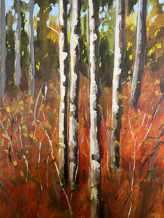 Autumn Grove #2 Painting by Nancy Merkle