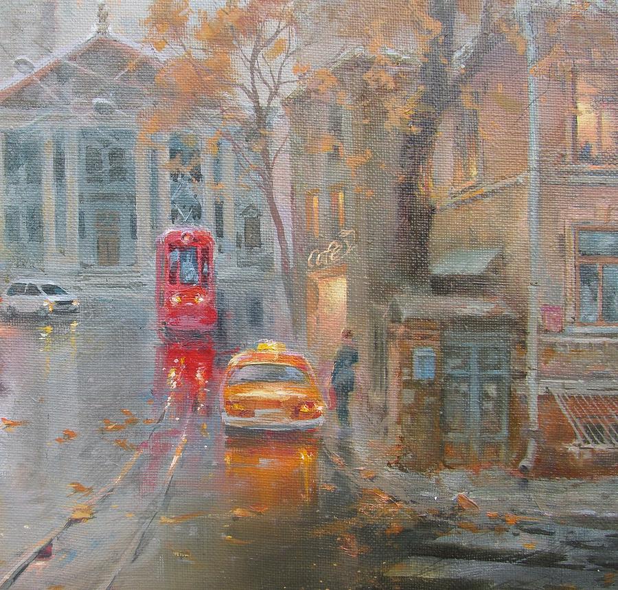 Autumn In A City Painting