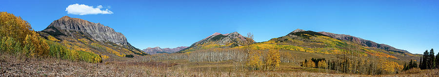 Autumn in Gothic Valley Panorama #1 Photograph by Ron Long Ltd Photography