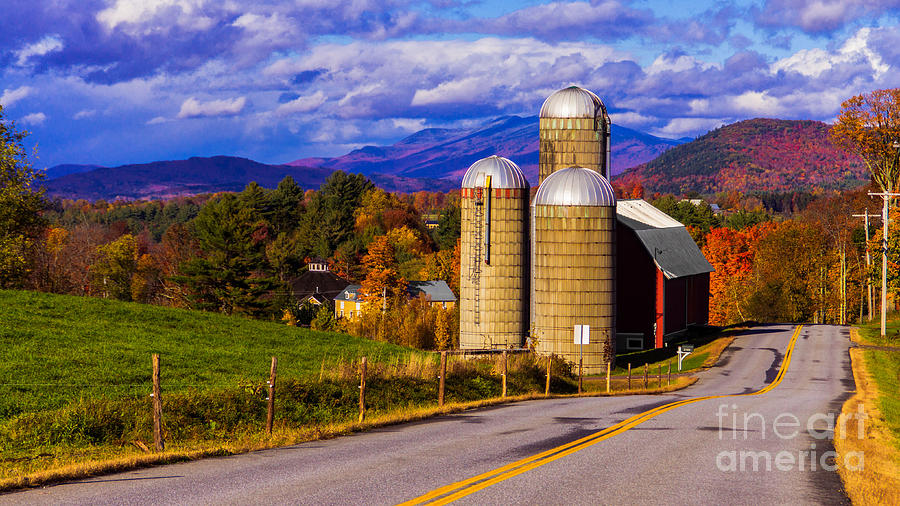 Autumn in the Mad River Valley, Vermont. #1 Photograph by New England Photography