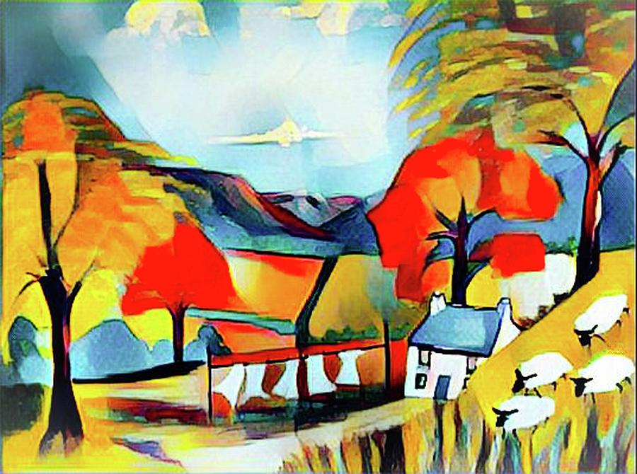 Autumn in the Swansea Valley #1 Mixed Media by Rusty Gladdish