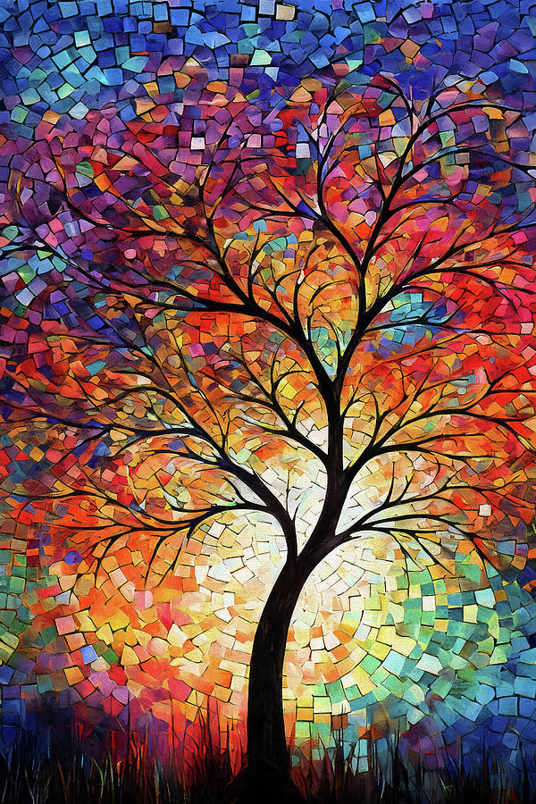 Autumn Tree of Life #1 Digital Art by Peggy Collins