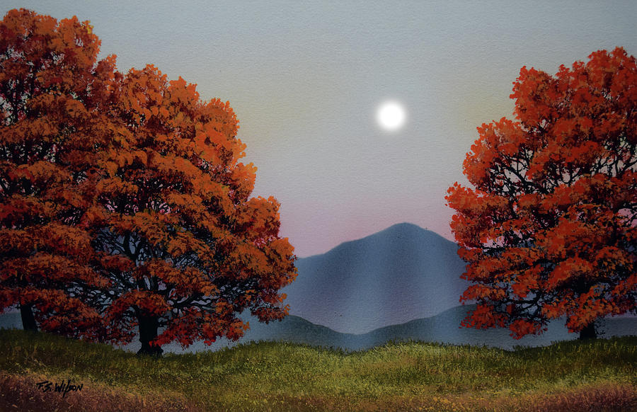 Autumn Trees #1 Painting by Frank Wilson