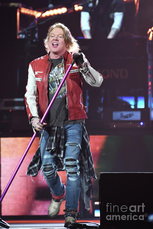 Hat Photograph - Axle Rose - Guns N Roses #1 by Concert Photos