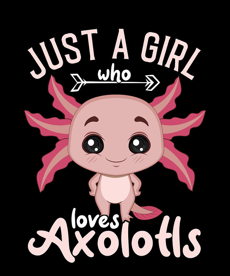 Christmas Digital Art - Axolotl - Just a girl who loves Axolotls #1 by Metallove
