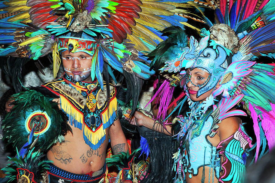 Azteca Dancers #2 Photograph by John Bartosik