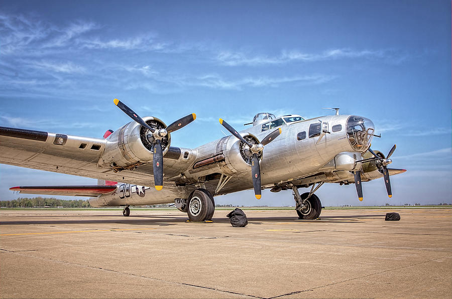 B-17 Aluminum Overcast Bomber #3 Photograph by George Strohl