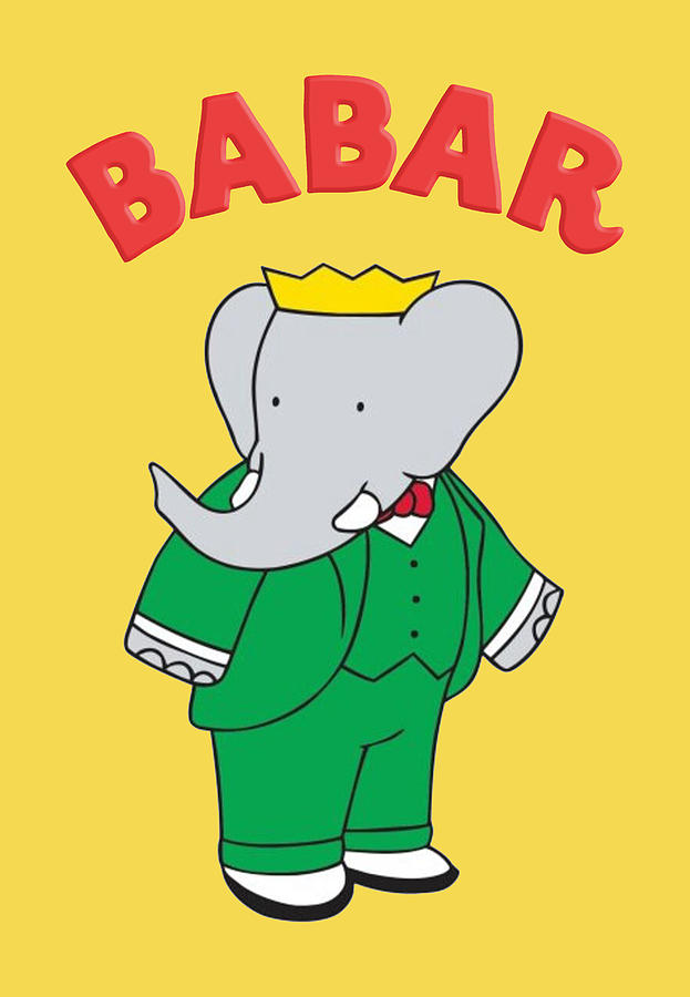 Vintage Drawing - Babar #1 by Brunhoff