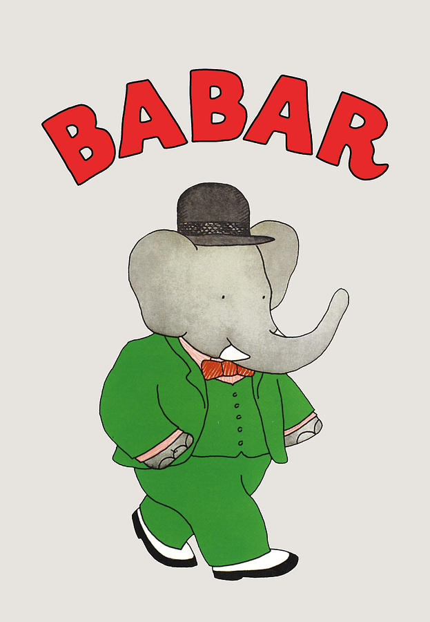 Vintage Drawing - Babar #1 by The Gallery