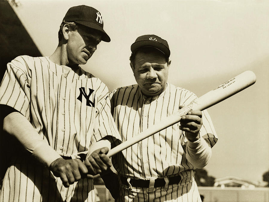 Babe Ruth Photograph - Babe Ruth And Gary Cooper 1942 #1 by Mountain Dreams