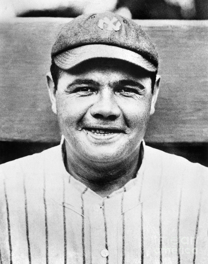 Babe Ruth #1 Photograph by National Baseball Hall Of Fame Library